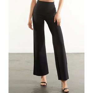 Commando Neoprene Wide Leg Pant in Color Black